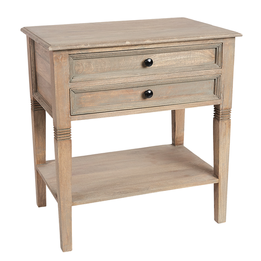 Maine 2 Drawer Bedside Table