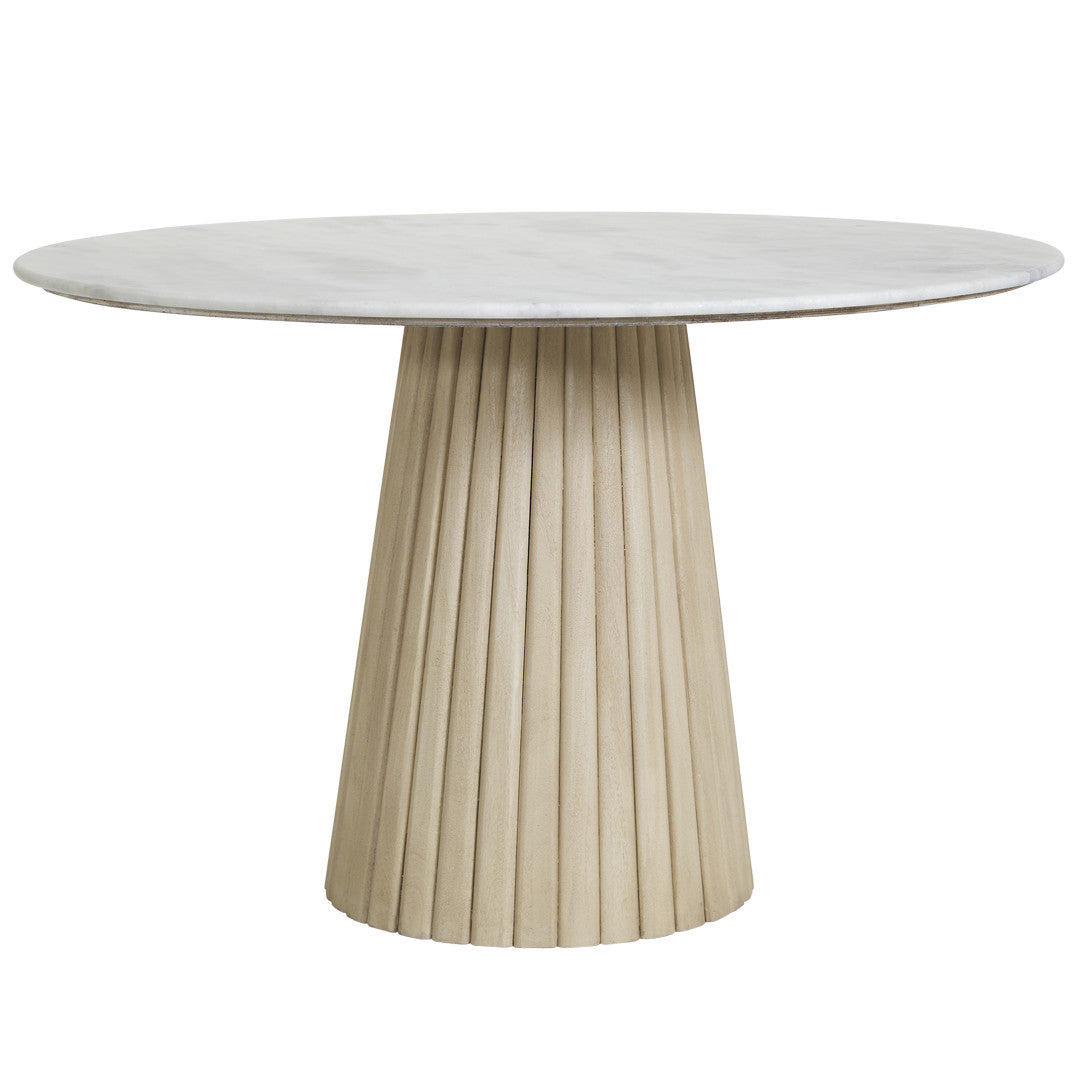 Melrose Round Marble Dining Table