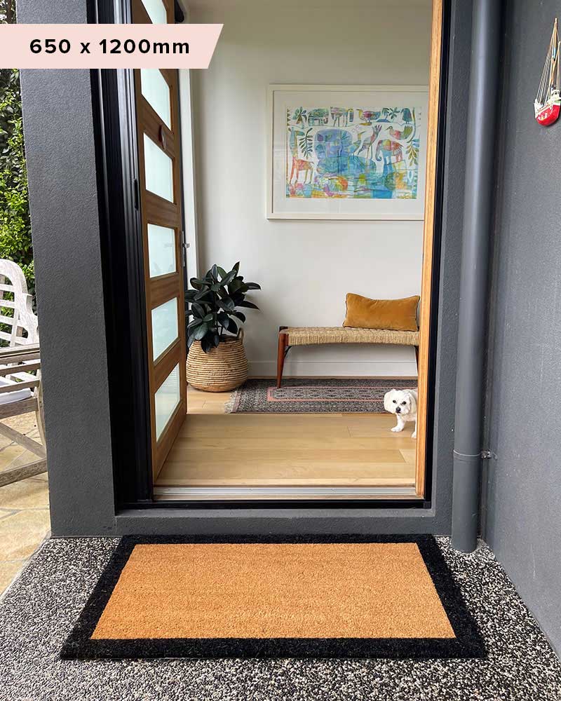 Classic Black Border Doormat