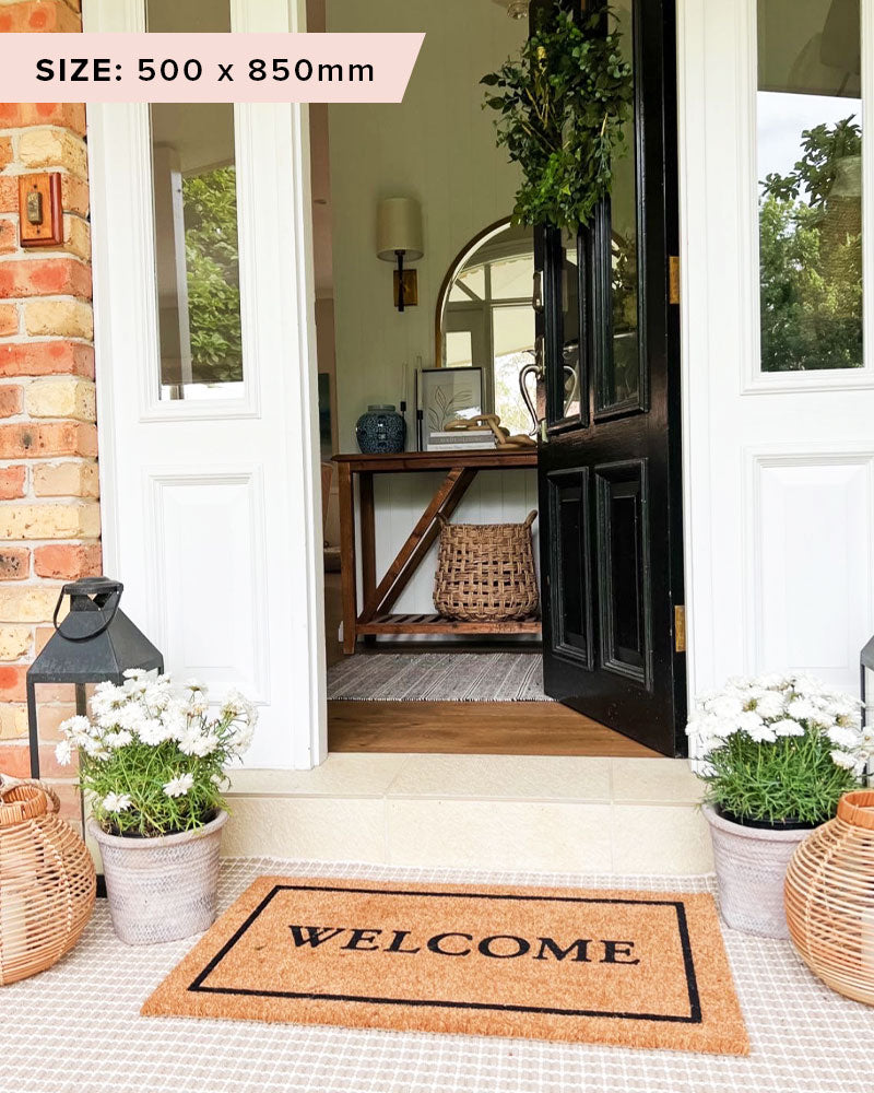 Classic Welcome Doormat Embossed