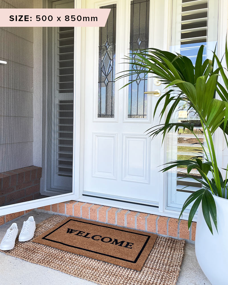 Classic Welcome Doormat Embossed