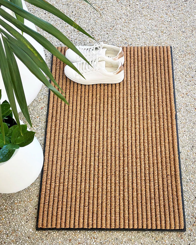 Durable Ribbed Coir Doormat