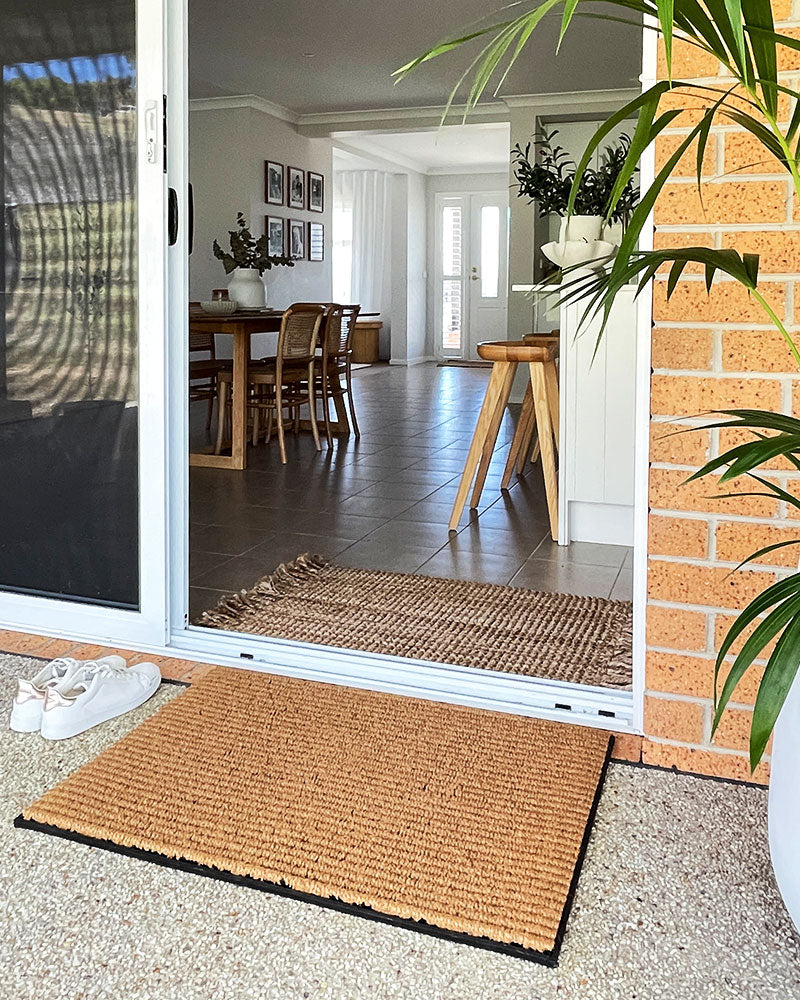 Durable Ribbed Coir Doormat