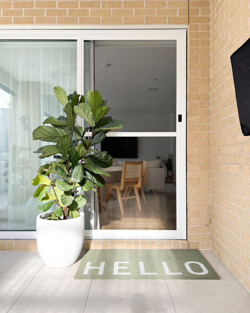 Hello Doormat - Eucalyptus