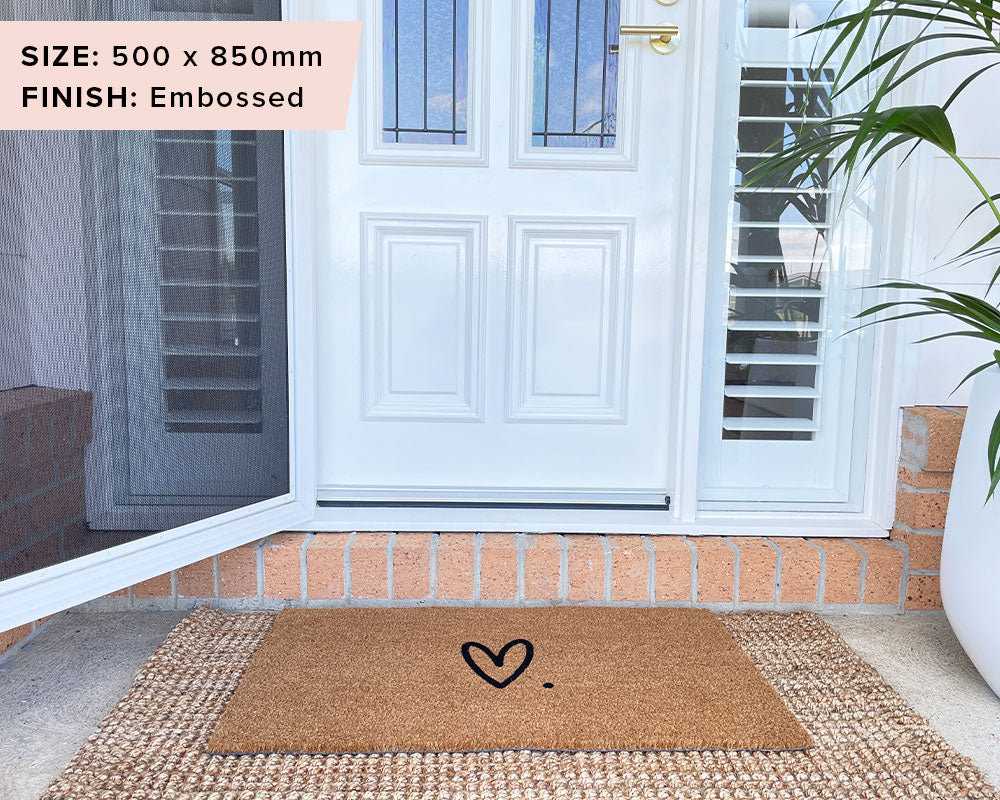 Just Love Doormat Embossed