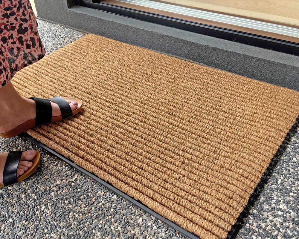 Durable Ribbed Coir Doormat