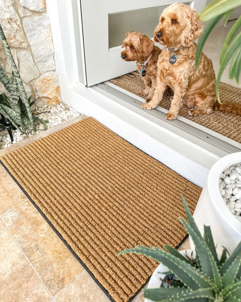 Durable Ribbed Coir Doormat