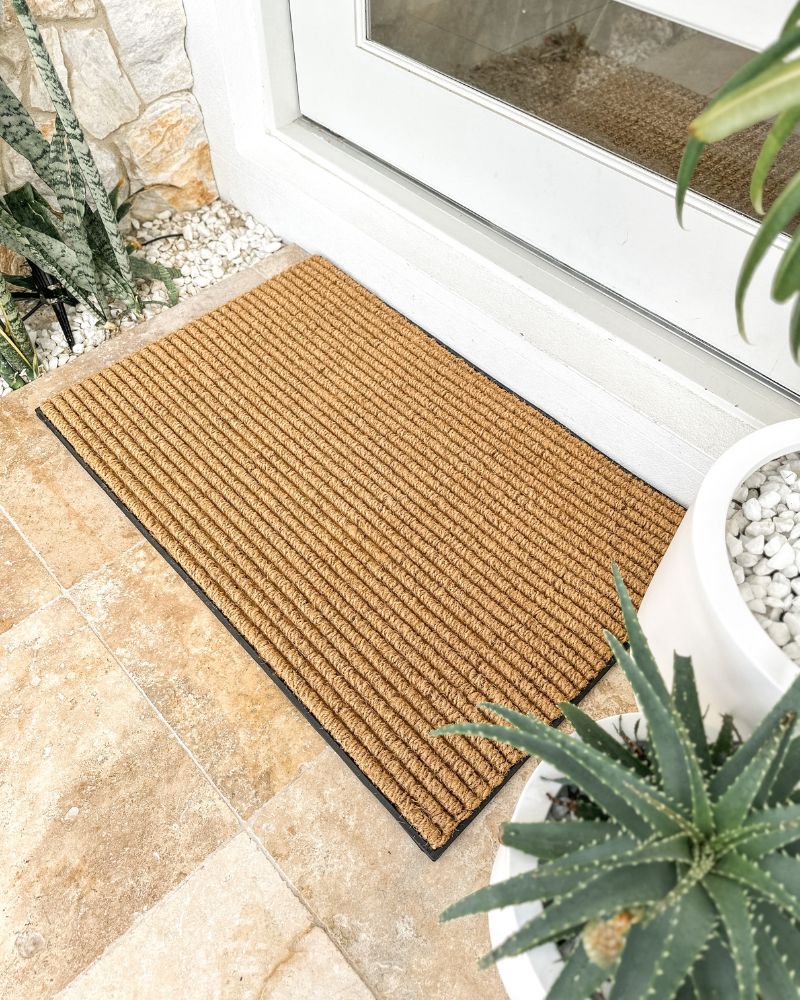 Durable Ribbed Coir Doormat