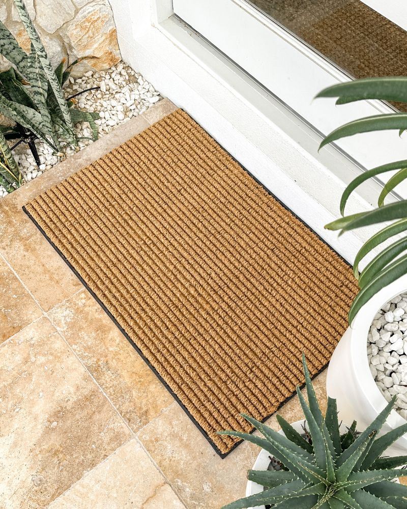 Durable Ribbed Coir Doormat