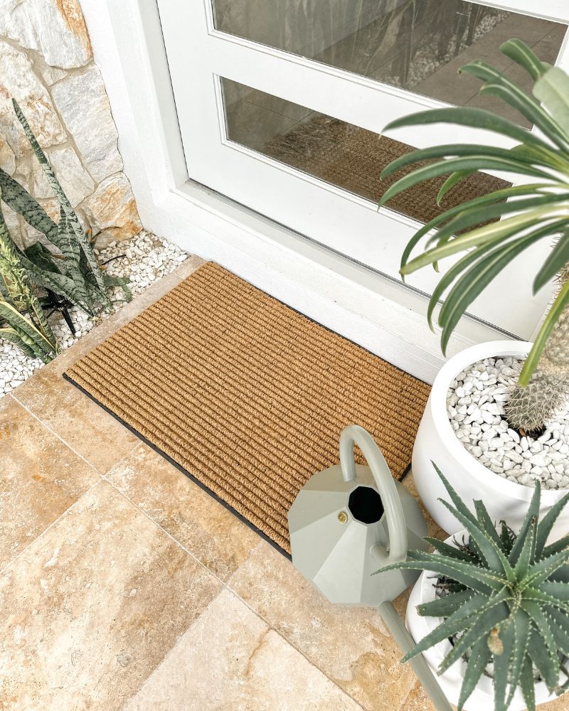 Durable Ribbed Coir Doormat